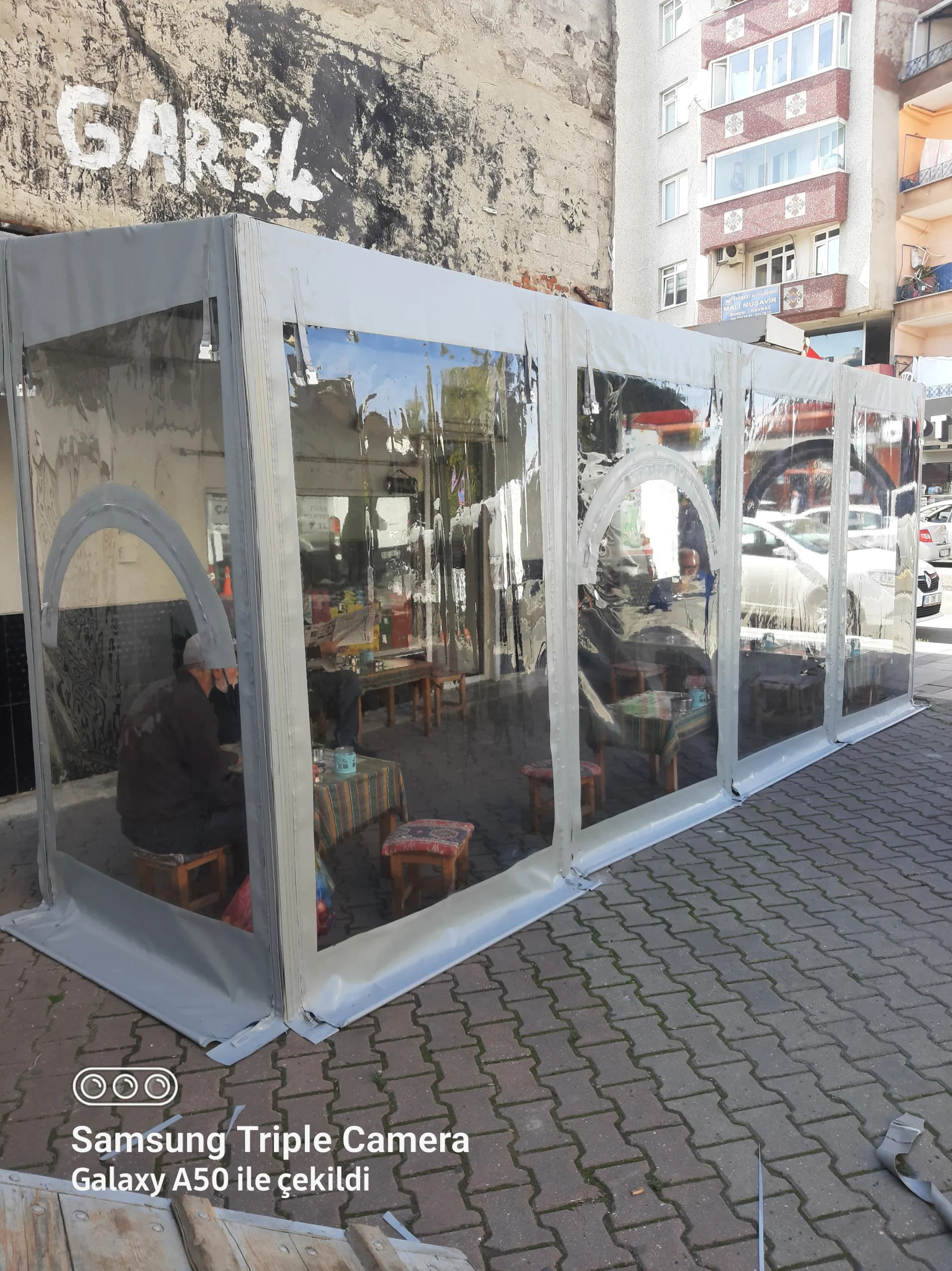 Kış Bahçesi Şeffaf Branda Uygulaması 1